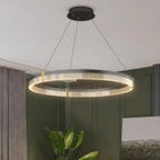Black Acrylic LED Pendant Light for Modern Home Decor