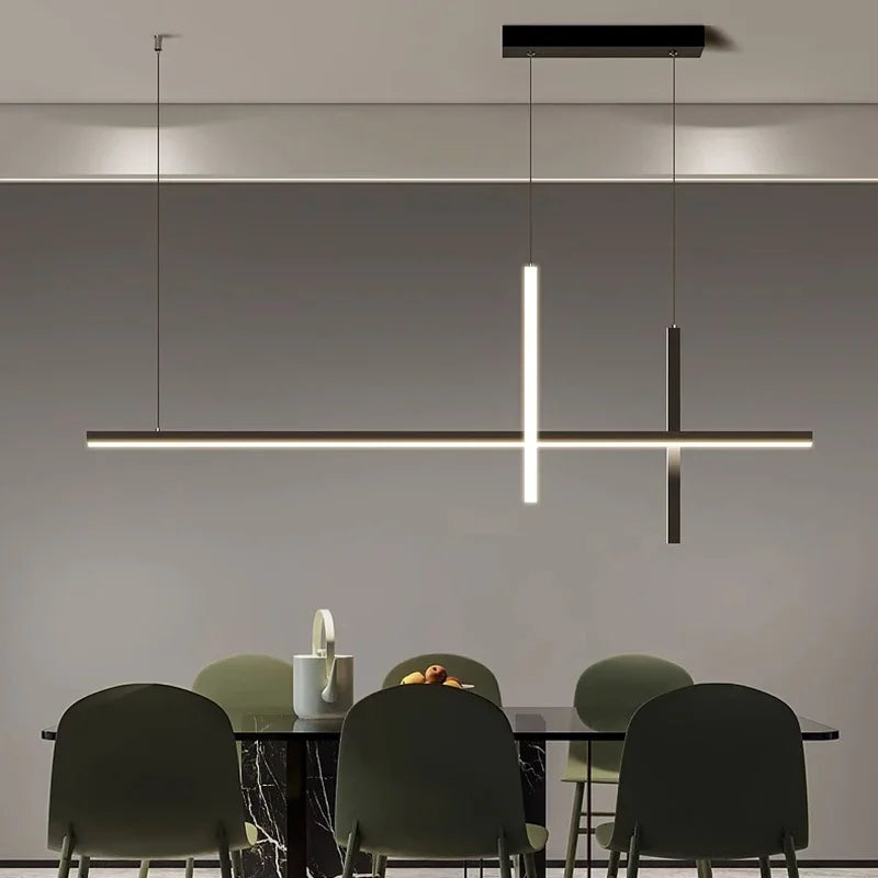 Minimalist LED Pendant Lamps: Dimmable Creative Design for Dining Room, Bar Chandelier