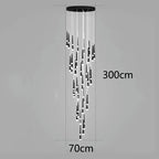 Nordic Stair Chandelier Living Dining Room Pendant Ceiling Light Indoor Lighting