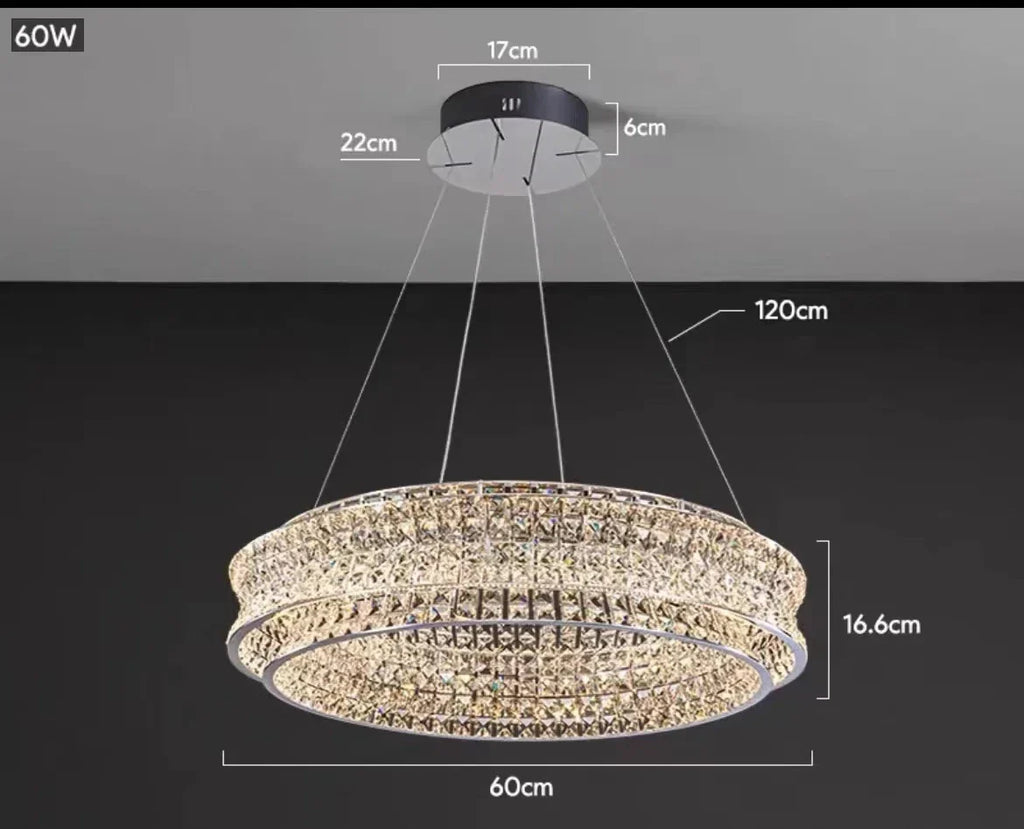 K9 Crystal Luxury Chandelier for Restaurant Bar Hotel LED Lamps