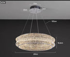 K9 Crystal Luxury Chandelier for Restaurant Bar Hotel LED Lamps