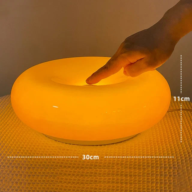 Bauhaus Orange Glass Table Lamp for Bedroom Desk Touch Wall Lamp