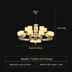Zen Jade Chandelier: Modern Chinese Style Living Room Lamp for Villa, Restaurant, and Building
