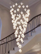 Magnolia Flower G9 LED Chandelier - White Luxury Pendant Light Fixtures