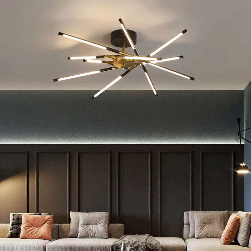Modern Line Chandelier for Home Decor and Lighting