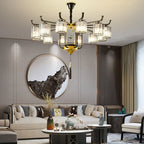 Luxury Crystal Chandelier: Modern Chinese Villa Living Room Lighting