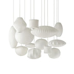 Tatami Fabric Shade LED Pendant Lights for Living Dining Bedroom