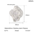 Nevo Chrome Chandelier: Nordic Design Aluminum LED Pendant Light for Home, Restaurant