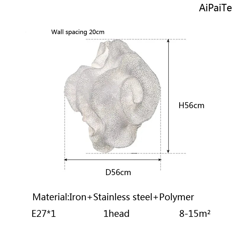 Nevo Chrome Chandelier: Nordic Design Aluminum LED Pendant Light for Home, Restaurant