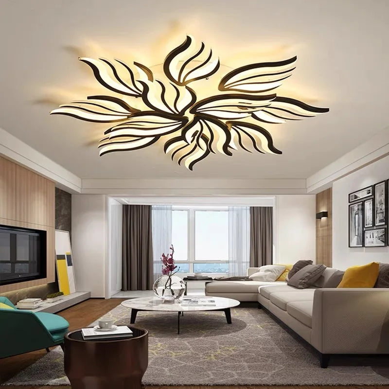LED Panel Ceiling Light Dimmable Fixture for Modern Bedroom, Living Room, Kitchen