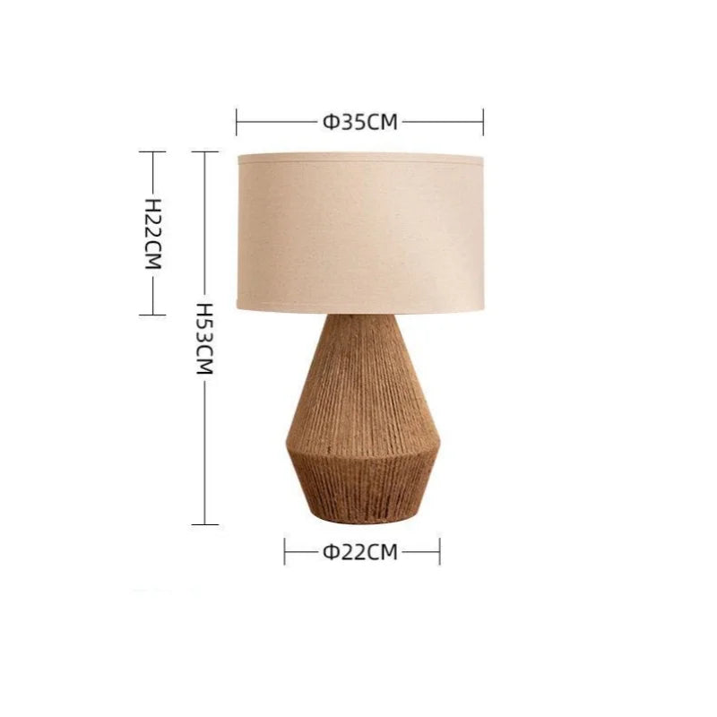 Wabi Sabi Desk Lamp - Nordic Minimalist E27 LED Bedroom Art Decor Lighting