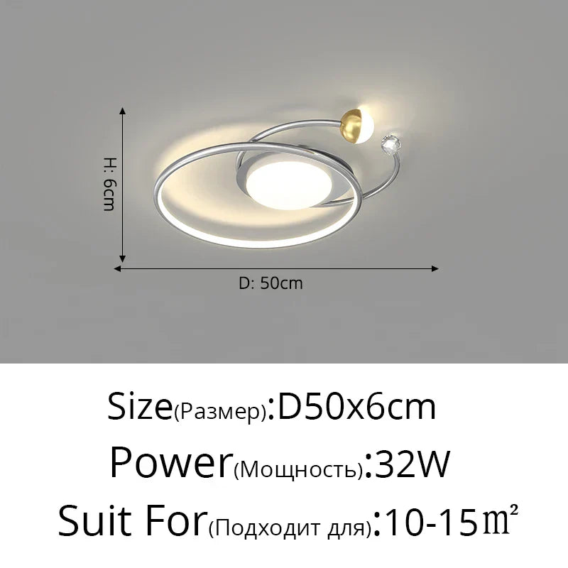 LED Ceiling Chandelier: Modern Nordic Design for Living, Dining, Kitchen, Bedroom Decor