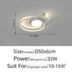 LED Ceiling Chandelier: Modern Nordic Design for Living, Dining, Kitchen, Bedroom Decor