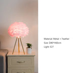 Nordic Feather Floor Lamp for Bedroom and Living Room Lighting