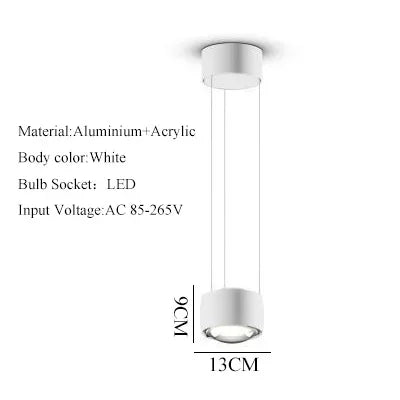 Nordic LED Pendant Light for Kitchen Dining Bar Bedroom Island Table Fixture