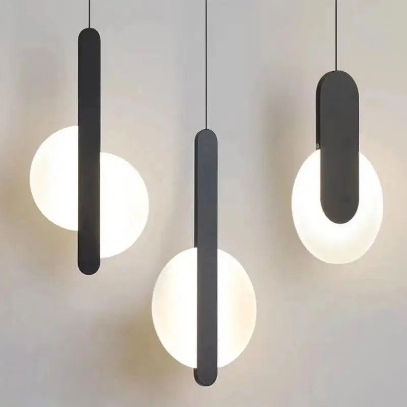 Nordic Black Pendant Lamp for Bedroom Decoration