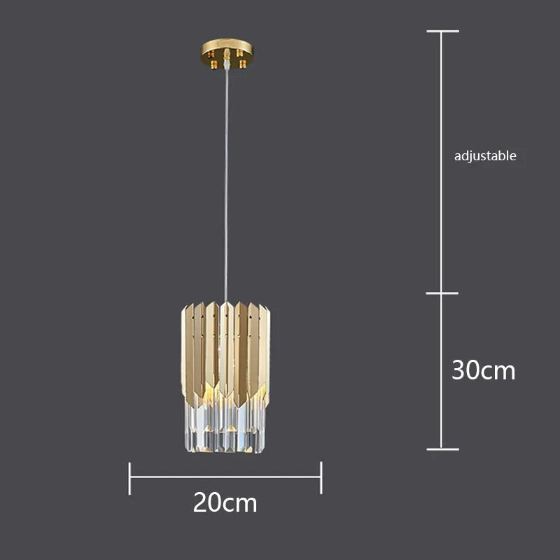 Nordic Modern Crystal Ceiling Chandelier LED Lights for Luxury Home Decor
