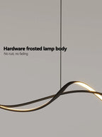 Nordic Style Chandelier Modern Dining Room Strip Lamps