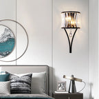 Teardrop Crystal Wall Lamp: Simplistic Luxury for Bedroom, Living Room, and Aisle