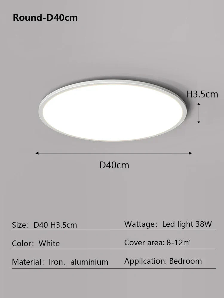 Modern Ultra Thin LED Ceiling Light for Home Décor & Lighting Fixtures