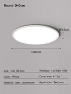 Modern Ultra Thin LED Ceiling Light for Home Décor & Lighting Fixtures