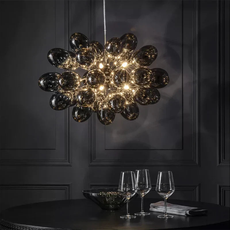 Elegant Grape Glass Chandelier for Luxury Home Decoration