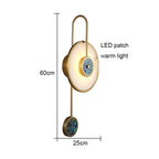 Shell Glass Rod Wall Lamp Modern Light Living Room Bedroom Study LED Lighting