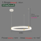 Simple Modern LED Chandelier - Luxury Nordic Design for Living Room, Bedroom, and Restaurant