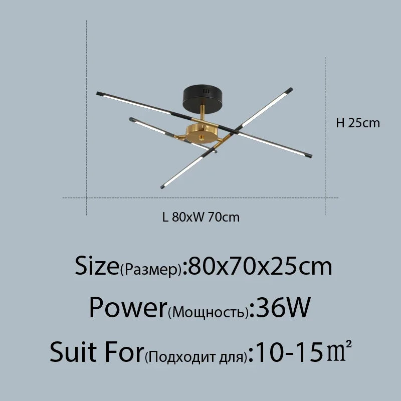 Linen Ceiling Chandelier: Black Gold Pendant Lamp for Home, Office, or Restaurant