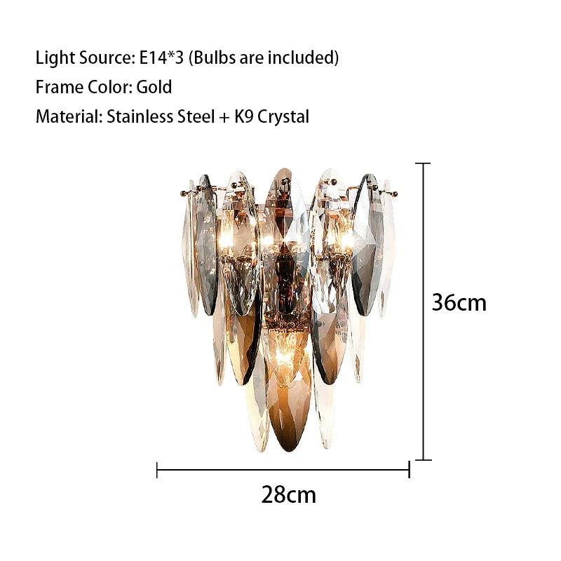 Crystal LED Ceiling Chandelier | Modern Luxury Lustres Pendant Light Fixture
