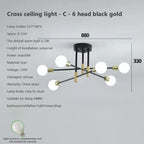 LED Ceiling Chandelier: Modern Light Fixture for Living Room, Bedroom, Hall - Indoor Home Decor