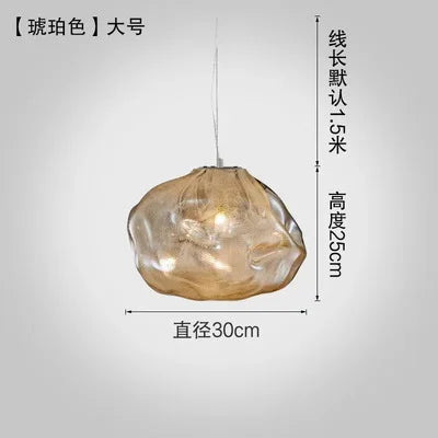 Cloud Glass Pendant Lights | Nordic Modern Blown Crystal Suspension Lamps