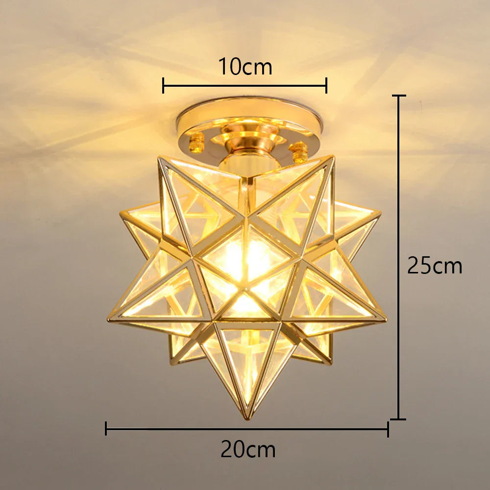 Glass Crystal LED Ceiling Chandelier for Home Decor