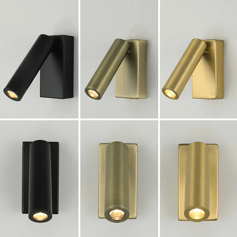 Adjustable Angle LED Wall Lamp for Bedside Reading & Bedroom Ambiance