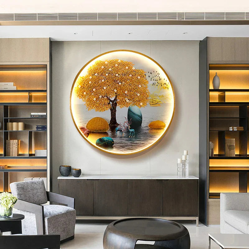 Chinese Picture Wall Decoration Lamp - Modern LED Lighting for Home Décor