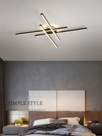 Minimal Line Ceiling Lamps: Modern Nordic Design for Living Room and Bedroom