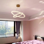 Luxe Crystal Pendant Light - Dimmable LED Art Deco Circle Lamp