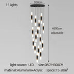 Nordic LED Ceiling Chandelier for Home Decor - Modern Lighting Fixture for Living Room