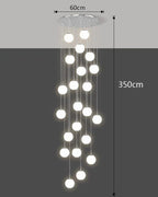 Nordic Dining Pendant Light Chandelier for Living Room, Indoor Ceiling Lamp