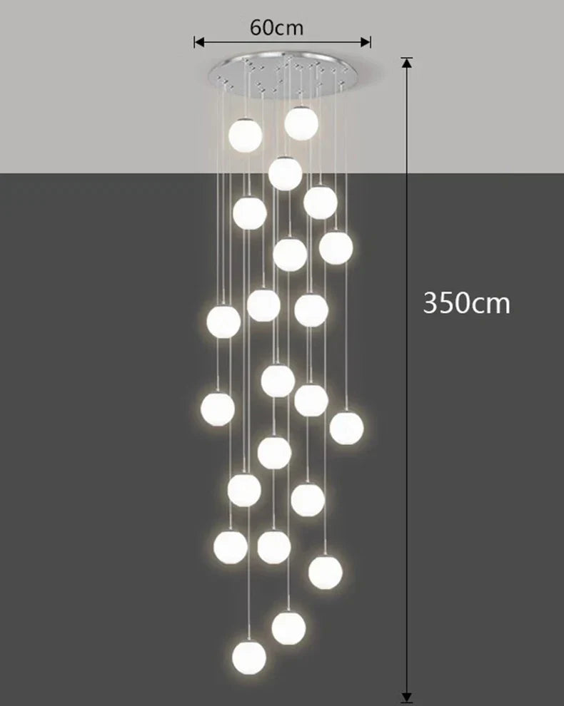 Nordic Dining Pendant Light Chandelier for Living Room, Indoor Ceiling Lamp