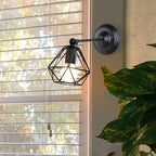 LED Iron Cage Wall Light for Home Bedroom Kitchen Decor