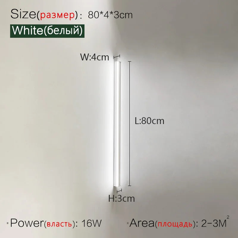 Long Strip Wall Lamp: Minimalist Luxe Ceiling Light for Living Room, Bedroom, Aisle