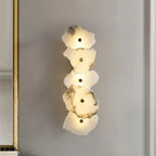 Metal Marble Wall Lamp: Modern Luxe LED Lighting for Bedroom, Living Room & TV Background