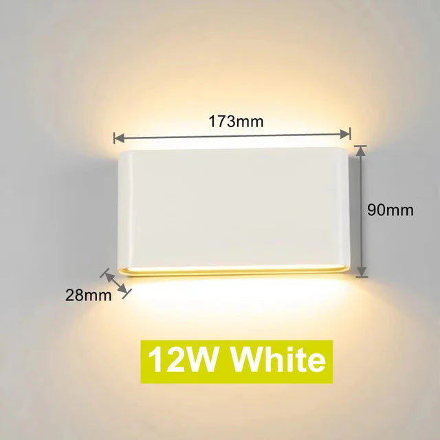 Outdoor LED Wall Lamp Up Down IP65 Waterproof Aluminum Sconces
