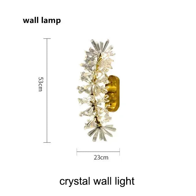 Luxury Crystal Chandelier LED Ceiling Light for Modern Living Room & Bedroom