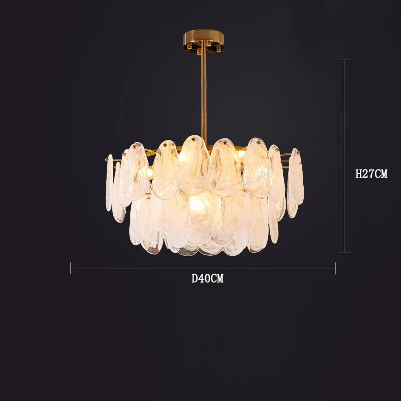 Modern Frosted Glass Ceiling Chandelier Pendant Lamp for Living Room Home Decor