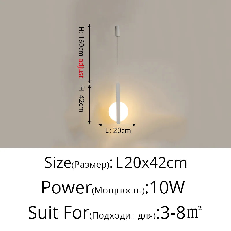 Modern LED Pendant Lights for Living Room Bedroom Bar Decor Lighting