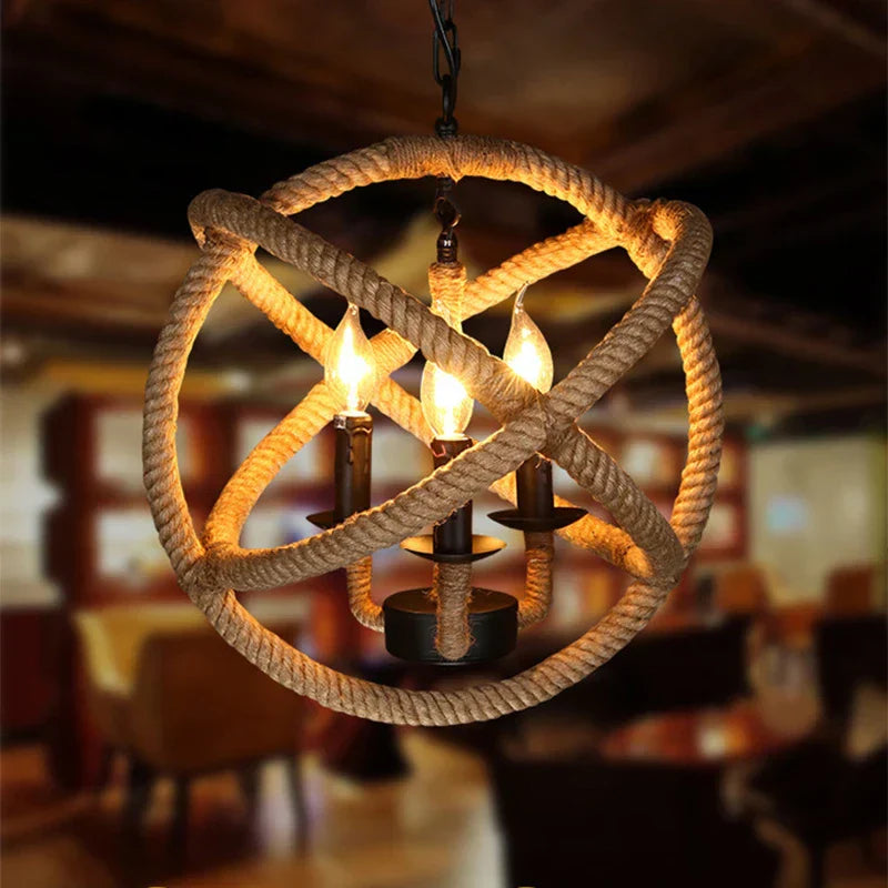 Industrial Rustic Pendant Lights Indoor Lamp for Living Dining Room Home Décor