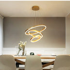 LED Rings Chandelier for Living Room Dining Room Home Decor Lighting