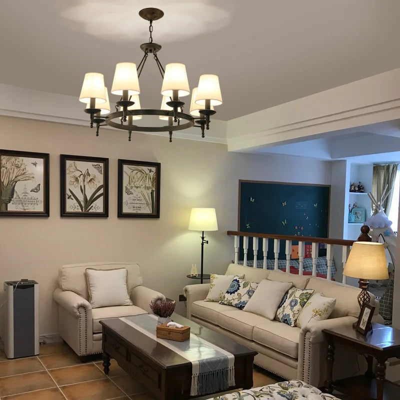 Retro Iron Pendant Lamp Classic Design Lighting Fixture